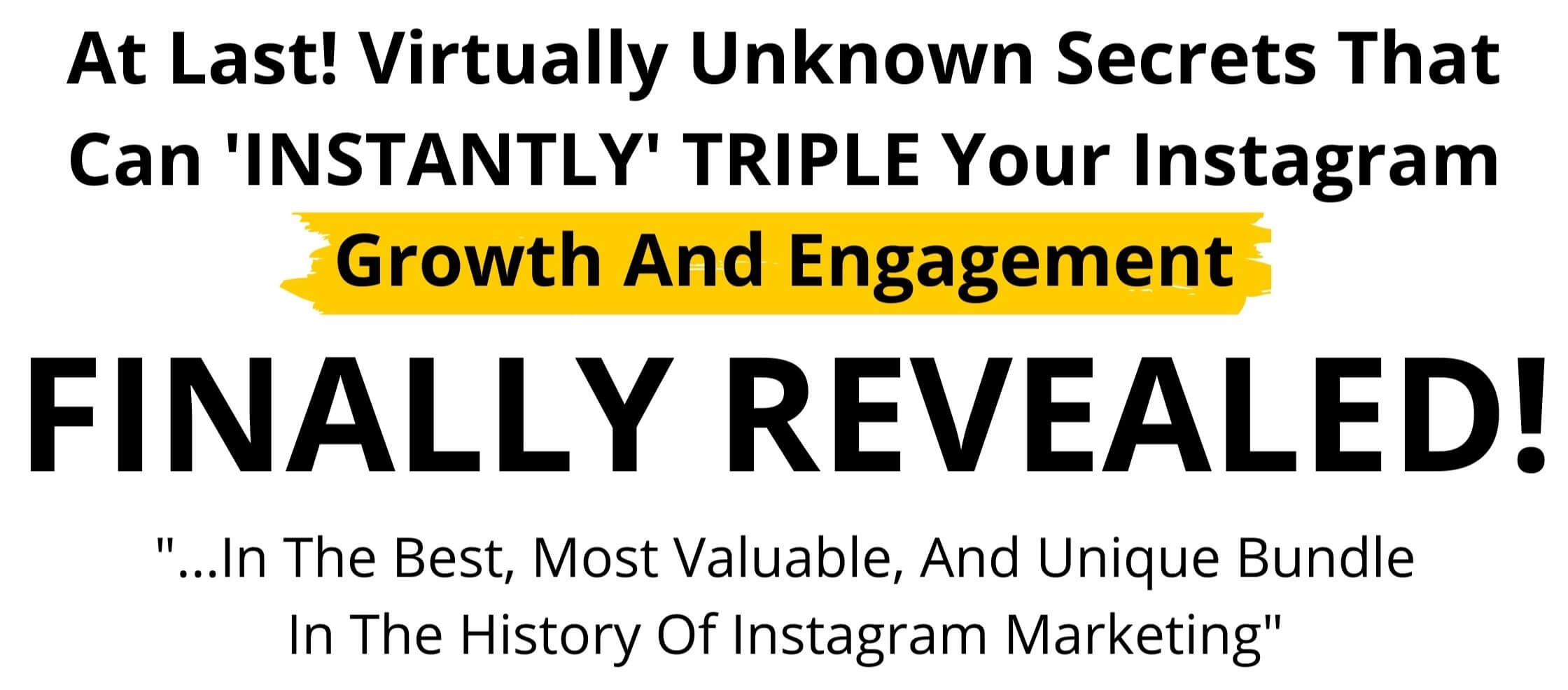 Headline for the instagram mastery page